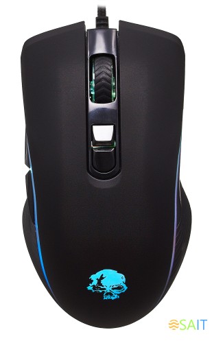 Мышь Оклик 708G MYSTERY черный оптическая 3200dpi USB 7but (1196437)