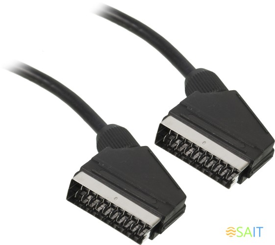 Кабель соединительный аудио-видео Buro SCART (m)/SCART (m) 1м. черный (BSC001-B-1)