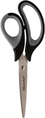 Ножницы Silwerhof Mode универсальные 190мм ручки с резиновой вставкой черный