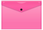 Конверт на кнопке Бюрократ Double Neon DNEPK804A5PINK A5 гориз. пластик 0.15мм розовый