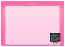 Конверт на кнопке Бюрократ Double Neon DNEPK804A5PINK A5 гориз. пластик 0.15мм розовый