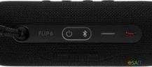 Колонка порт. JBL Flip 6 черный 30W 1.0 BT 10м 4800mAh (JBLFLIP6BLK)