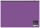 Папка на молнии ZIP Бюрократ -BPM4AVIOBL A4+ полипропилен 0.15мм фиолетовый цвет молнии черный