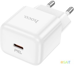 Сетевое зар./устр. Hoco N32 Glory White 30W 3A+2A+1.5A (PD+QC+AFC) USB Type-C универсальное белый