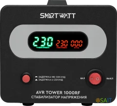 Стабилизатор напряжения Smartwatt AVR Tower 1000RF 1000ВА черный