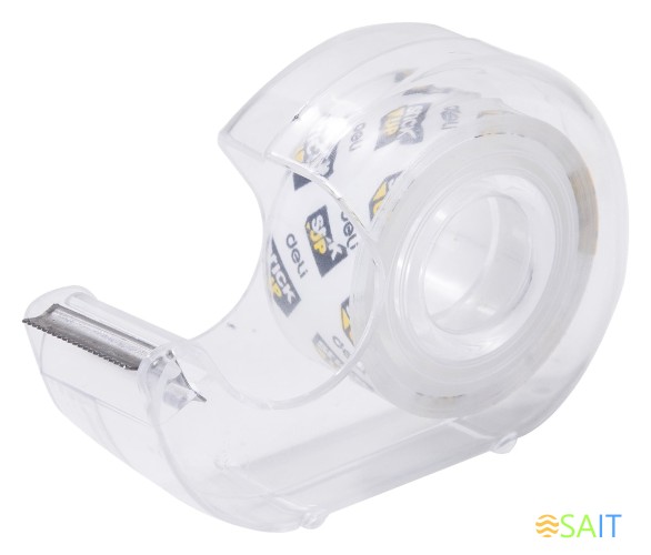 Клейкая лента канцелярская Deli EA30211 кристально-прозрачная шир.18мм дл.7.62м блистер (упак.:1шт)