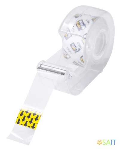 Клейкая лента канцелярская Deli EA30211 кристально-прозрачная шир.18мм дл.7.62м блистер (упак.:1шт)