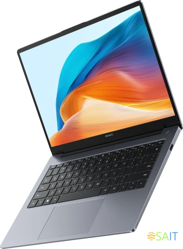 Ноутбук Huawei MateBook D 14 MDF-X Core i5 12450H 8Gb SSD512Gb Intel UHD Graphics 14" IPS FHD (1920x1080) noOS grey space WiFi BT Cam (53013XFQ)