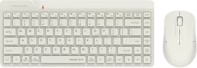 Клавиатура + мышь A4Tech Fstyler FG2200 Air2 клав:бежевый мышь:бежевый USB беспроводная slim (FG2200 AIR2 BEIGE)
