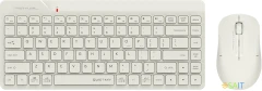 Клавиатура + мышь A4Tech Fstyler FG2200 Air2 клав:бежевый мышь:бежевый USB беспроводная slim (FG2200 AIR2 BEIGE)