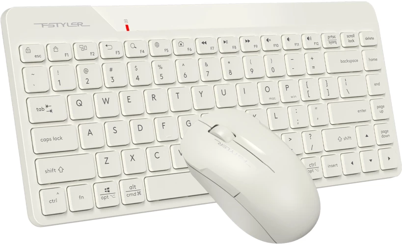 Клавиатура + мышь A4Tech Fstyler FG2200 Air2 клав:бежевый мышь:бежевый USB беспроводная slim (FG2200 AIR2 BEIGE)