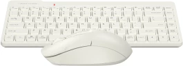 Клавиатура + мышь A4Tech Fstyler FG2200 Air2 клав:бежевый мышь:бежевый USB беспроводная slim (FG2200 AIR2 BEIGE)