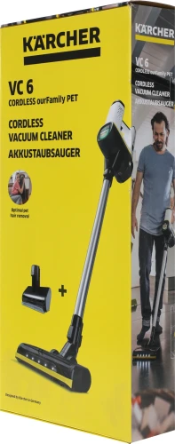 Пылесос Karcher VC 6 Cordless серебристый/белый