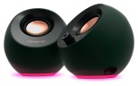 Колонки Creative Pebble Pro 2.0 черный/темно-зеленый 10Вт BT портативные