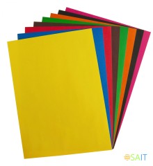 Бумага цветная Silwerhof ассорти двустор. 8л. 8цв. A4 Крокодил 80г/м2 1диз. обл.мел.картон папка (упак.:50шт)