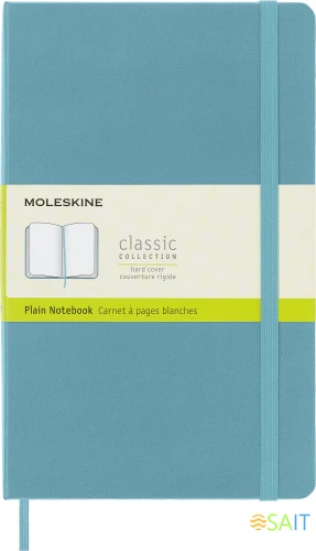 Блокнот Moleskine CLASSIC QP062B35 Large 130х210мм 240стр. нелинованный твердая обложка голубой