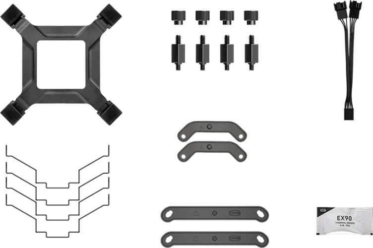 Устройство охлаждения(кулер) PcCooler RT620 Soc-AM5/AM4/1151/1200/2066/1700 черный 4-pin 34.9dB Al+Cu 265W Ret (RT620-BKNWXX-GL)