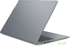 Ноутбук Lenovo IdeaPad Slim 3 16IAH8 Core i5 12450H 8Gb SSD512Gb Intel UHD Graphics 16" IPS WUXGA (1920x1200) noOS grey WiFi BT Cam (83ES002XRK)