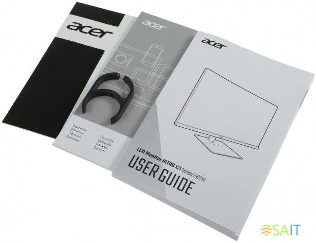 Монитор Acer 27" Nitro XV275UVYMIPRUZX черный IPS LED 1ms 16:9 HDMI M/M матовая HAS Piv 350cd 178гр/178гр 2560x1440 170Hz FreeSync Premium DP WQ USB 6кг