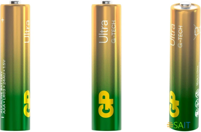 Батарея GP Ultra Alkaline 24AUA21-2CRSBC4 AAA (4шт) блистер