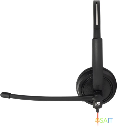 Наушники с микрофоном Оклик HS-L900 черный 2.8м накладные оголовье (1532022)