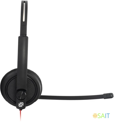 Наушники с микрофоном Оклик HS-L900 черный 2.8м накладные оголовье (1532022)