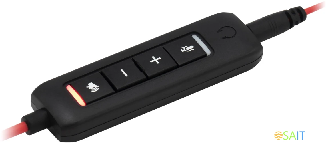 Наушники с микрофоном Оклик HS-L900 черный 2.8м накладные оголовье (1532022)