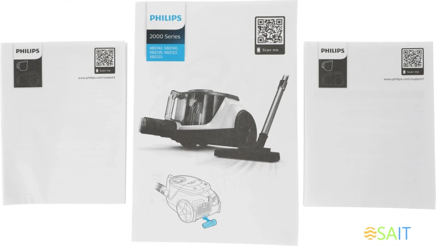 Пылесос Philips XB2125/09 850Вт синий/черный