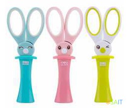 Ножницы Deli E6065 Magic Rabbit детские 137мм ТПЭ сталь ассорти блистер