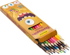 Карандаши цв. Silwerhof Монстрики 2.8мм шестигран. дерево ассорти 18цв. коробка/европод.