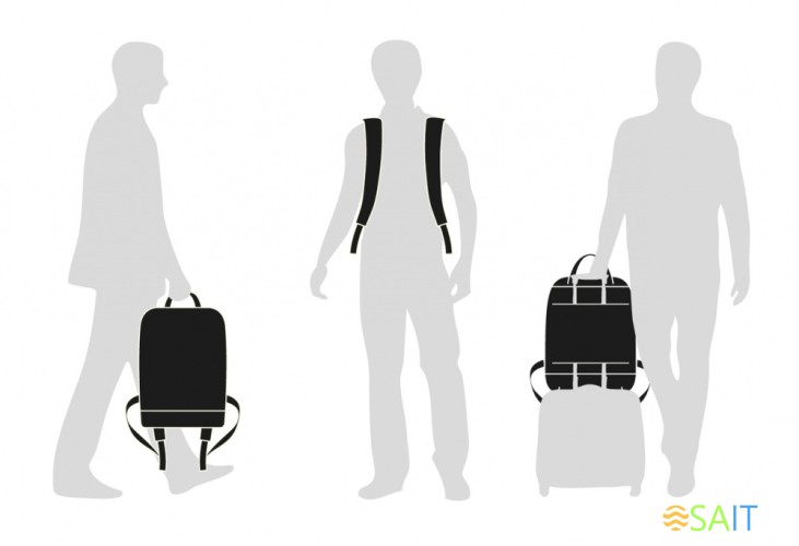 Рюкзак Moleskine CLASSIC (ET86UBKB20) 32x42x11см эко-кожа синий сапфир