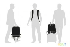 Рюкзак Moleskine CLASSIC (ET86UBKB20) 32x42x11см эко-кожа синий сапфир