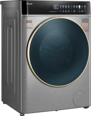 Стиральная машина Weissgauff WMD 58411 Direct Drive Inverter Premium Steam Stee загр.фронтальная макс.:11кг (с сушкой) нержавеющая сталь