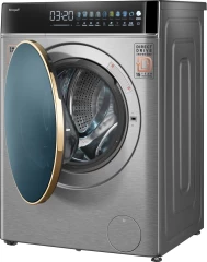 Стиральная машина Weissgauff WMD 58411 Direct Drive Inverter Premium Steam Stee загр.фронтальная макс.:11кг (с сушкой) нержавеющая сталь