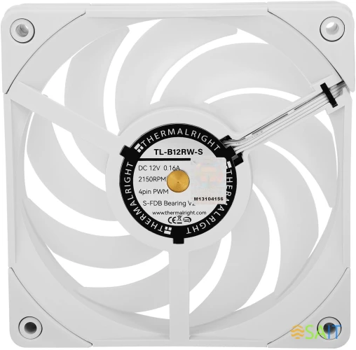 Вентилятор для корпуса Thermalright TL-B12RW-S Reverse ARGB 120х120x25.6 белый 4-pin 28.1дБ Ret