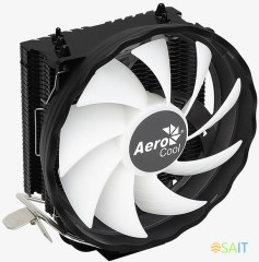 Устройство охлаждения(кулер) Aerocool Rave 3 ARGB Soc-AM5/AM4/1200/1700/1851 черный/белый 4-pin 18-27dB Al+Cu 125W 530gr Ret (RAVE 3 ARGB PWM 4P)