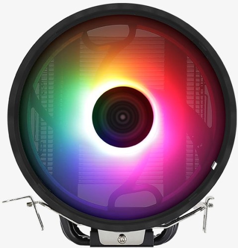 Устройство охлаждения(кулер) Aerocool Rave 3 ARGB Soc-AM5/AM4/1200/1700/1851 черный/белый 4-pin 18-27dB Al+Cu 125W 530gr Ret (RAVE 3 ARGB PWM 4P)