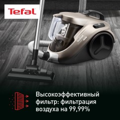 Пылесос Tefal TW3786RA 2100Вт черный/серый