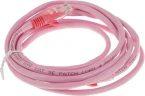 Патч-корд Premier PP12-2M/RO 1000Гбит/с UTP 4 пары cat.5E CCA molded 2м розовый RJ-45 (m)-RJ-45 (m)