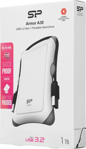 Жесткий диск Silicon Power USB3.0 1TB SP010TBPHDA30S3W A30 SP010TBPHDA30S3W Armor 2.5" белый