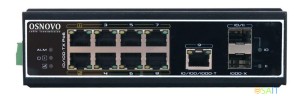Коммутатор Osnovo SW-60812/I 8x100Мбит/с 1x1Гбит/с 2SFP 6PoE++ 300W