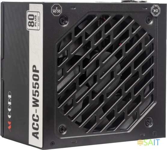 Блок питания Accord ATX 550W ACC-W550P 80+ white (20+4pin) 120mm fan 6xSATA RTL