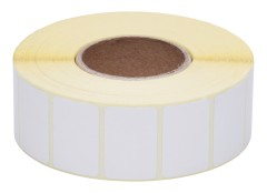 Термоэтикетки Cactus Eco CS-TE30201800 сег.:30x20мм самоклей. д.вн.рул.92мм д.вт.40мм 1800шт/рул белый