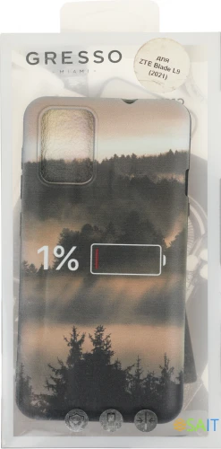 Чехол (клип-кейс) Gresso для ZTE Blade L9 Meridian черный/бежевый (GR17AAAE9056)