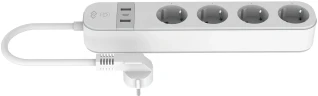 Умная розетка Digma DiPlug Strip 55 EU Wi-Fi белый (DPS554S)