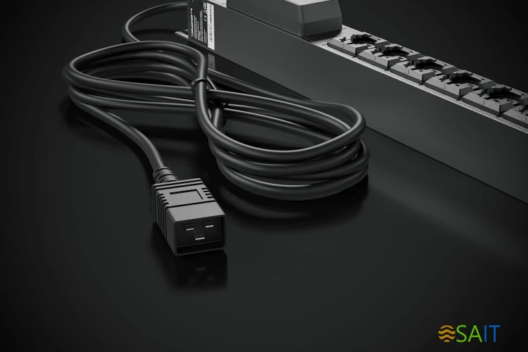 Блок распределения питания Ippon Meter 0U 1546800 верт.размещ. 16xC13 с мониторингом 16A EN 60320 С20