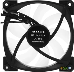 Вентилятор для корпуса Accord ACC-U12 ARGB 120х120x25 черный 4-pin 27дБ (ACC-U12 ARGB BLACK) brown box