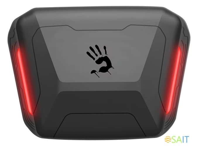 Гарнитура внутриканальные A4Tech Bloody M70 черный/красный беспроводные bluetooth в ушной раковине (M70 BLACK+ RED)