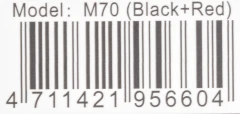 Гарнитура внутриканальные A4Tech Bloody M70 черный/красный беспроводные bluetooth в ушной раковине (M70 BLACK+ RED)