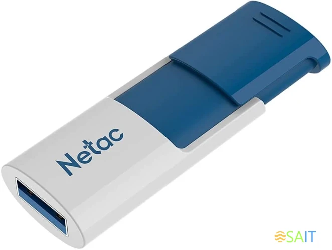 Флеш Диск Netac 32Gb U182 NT03U182N-032G-30BL USB3.0 синий/белый